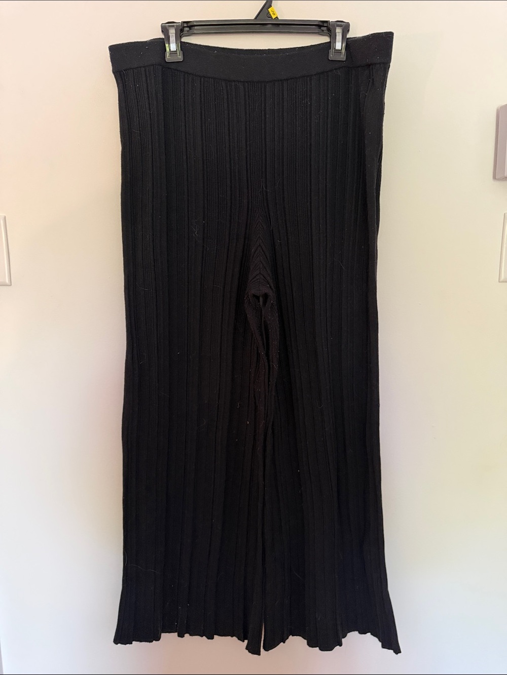 aerie Black Ribbed Knit Pants